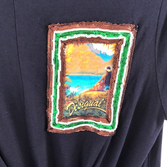 Desigual navy drop waist dress - Picture 4 of 13